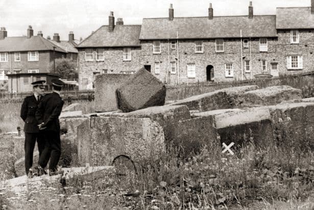 Miesto nálezu tela Briana Howea, zdroj: Daily Mirror