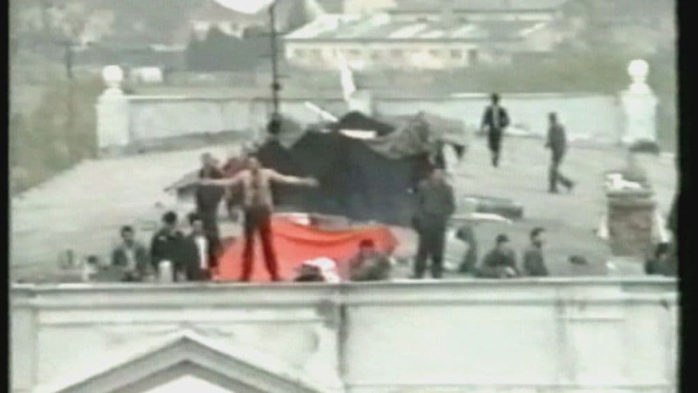 Väzni na streche Hradu, zdroj: Aktuality.sk