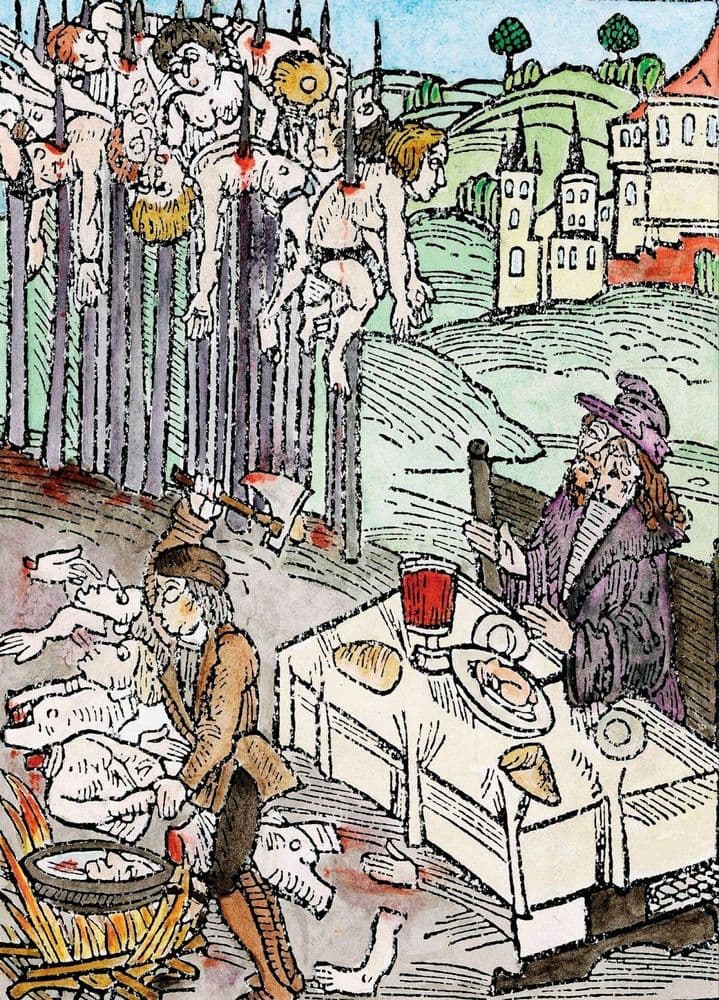 Vlad Dracula a obete nabodnuté na kôl, zdroj: National Geographic